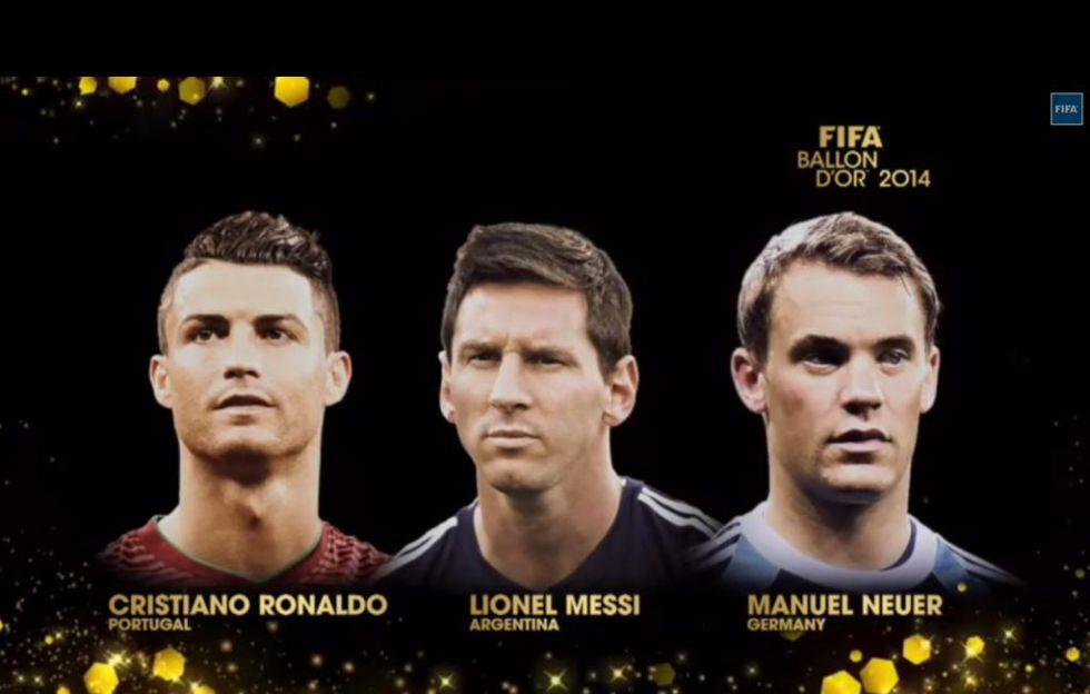 Finalistas del Balón de Oro de 2014: Cristiano, Messi y Neuer | Internacional | AS.com