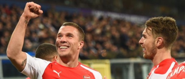 Gibbs y Podolski remontaron para el Arsenal en dos minutos | Liga de Campeones | AS.com